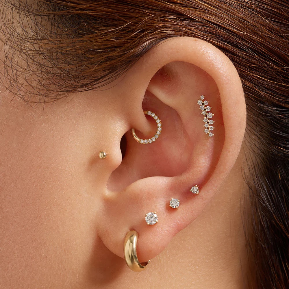 HAYLEA | Lab Grown Diamond Climber Stud Earring