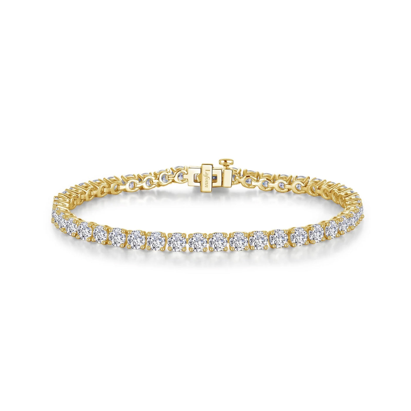 10.5 CTW TR Gold Classic Tennis Bracelet, 7.00"