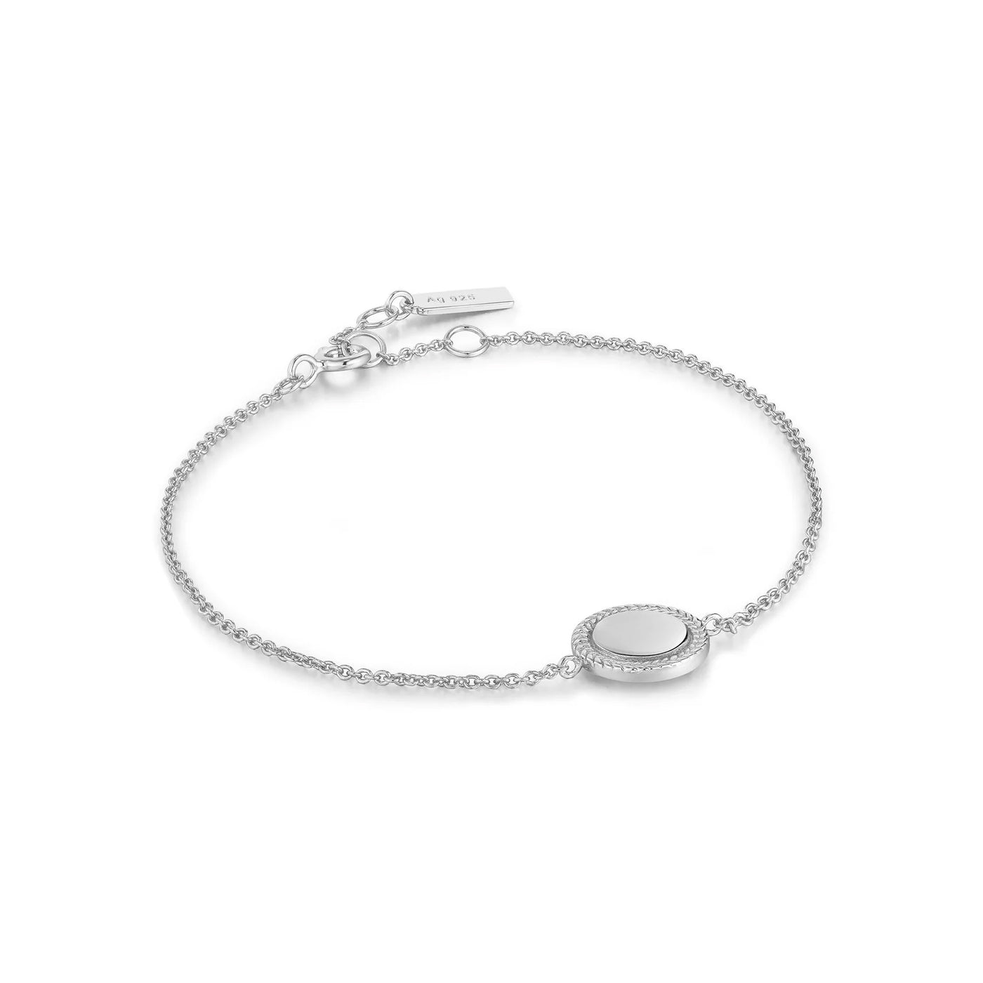 Ropes & Dreams - Silver Rope Disc Bracelet