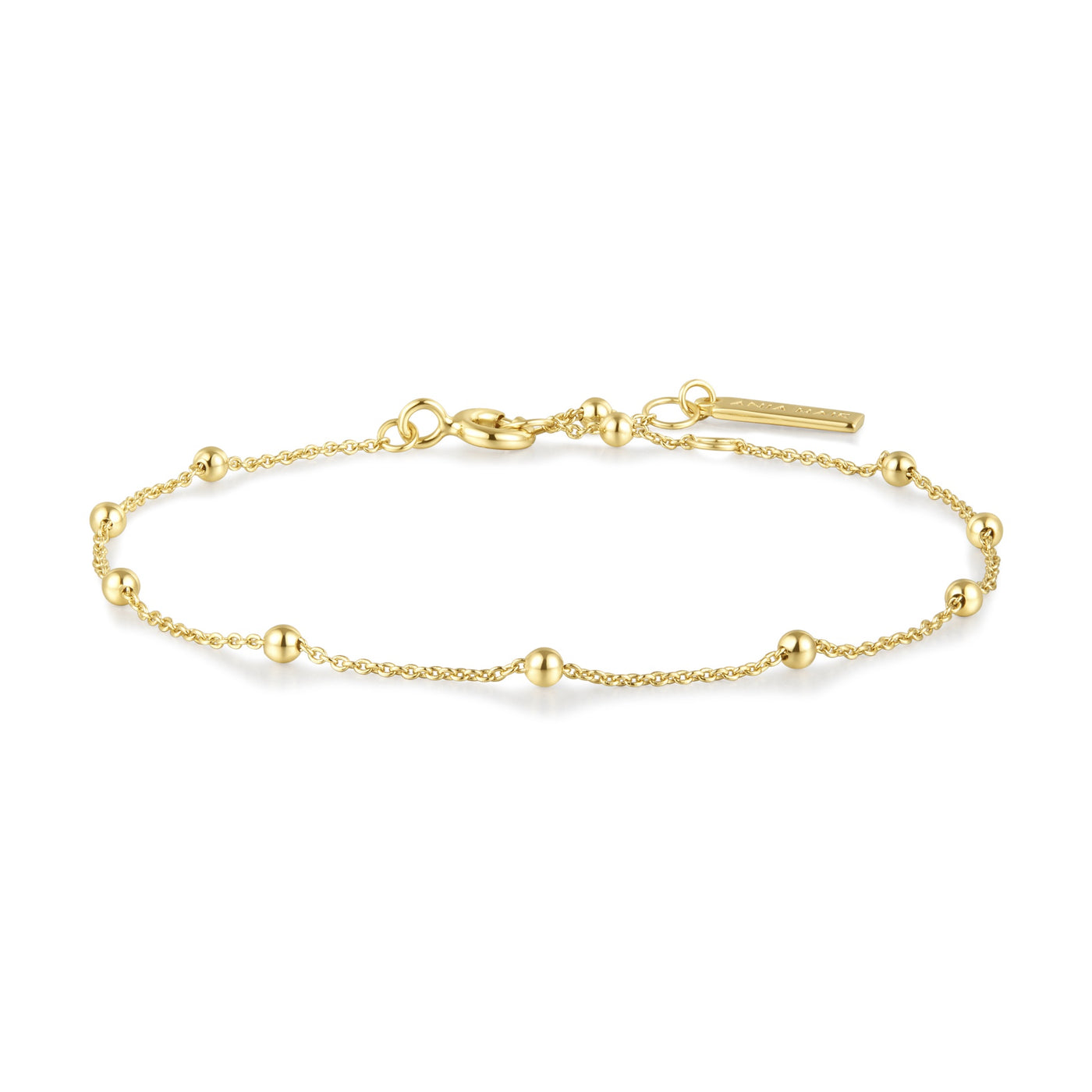 Chic Creator - Gold Beaded Chain Bracelet