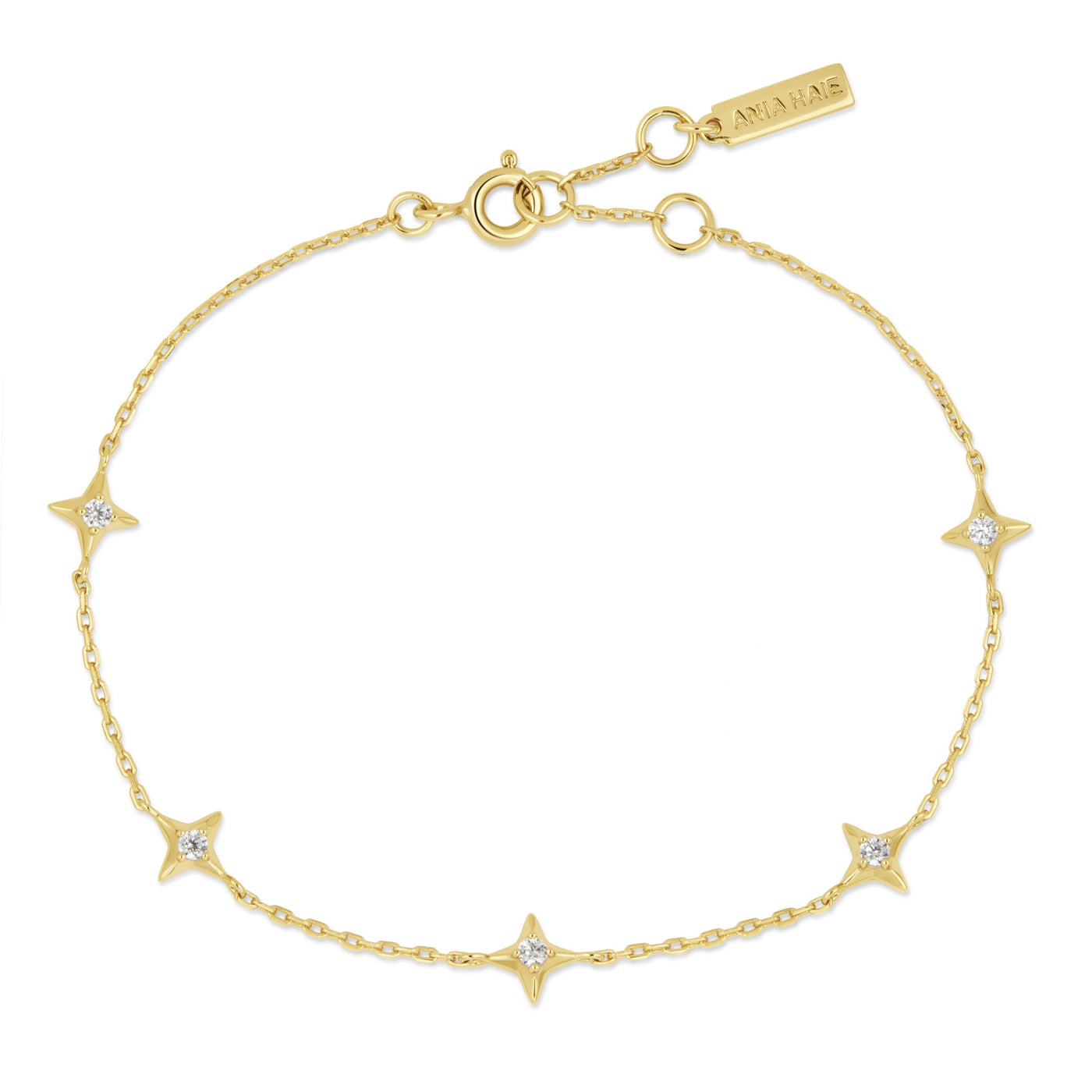 Dusk Divas - Gold Stars Station Bracelet