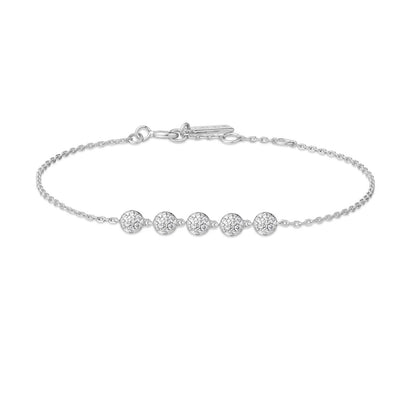 Miss Dainty - Pave Multi Beaded Chain Bracelet