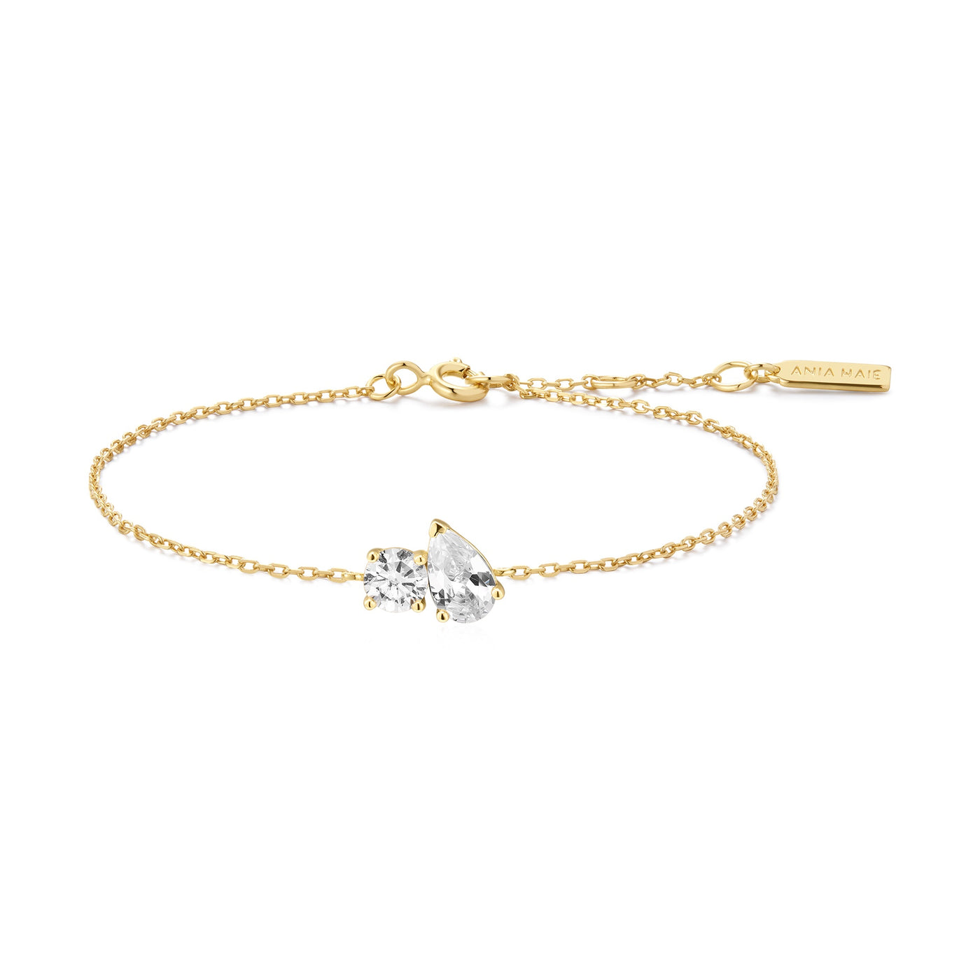 Glimmer Glow - Gold Toi & Moi Bracelet
