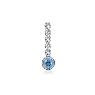 March Birthstone Love Pendant