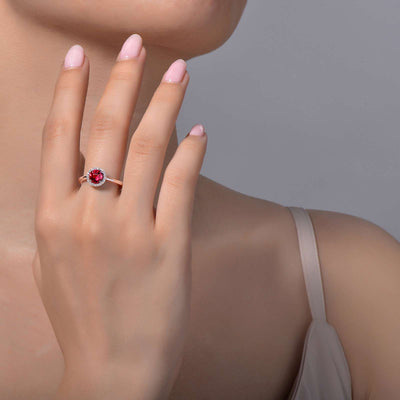 Ruby July Birthstone Ring