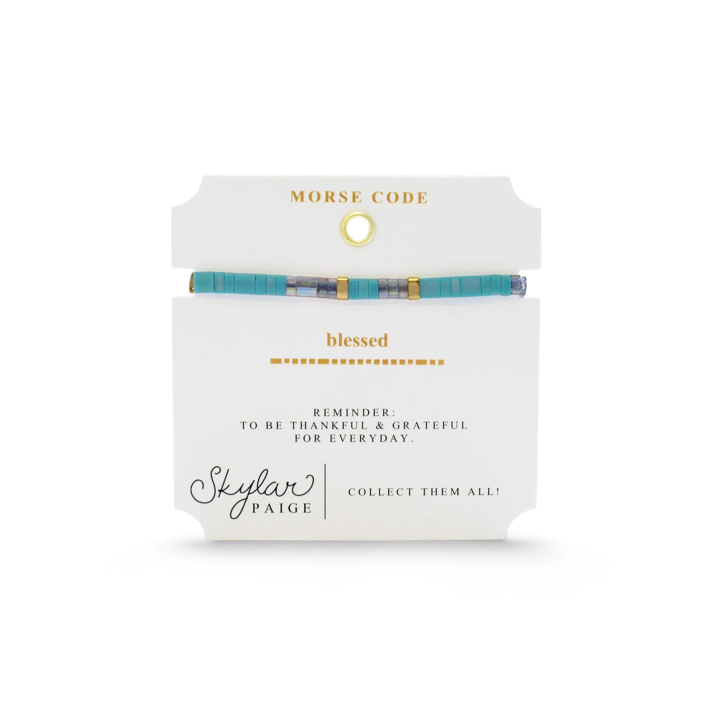 Blessed Morse Code Tila - Treasured Teal Bracelet