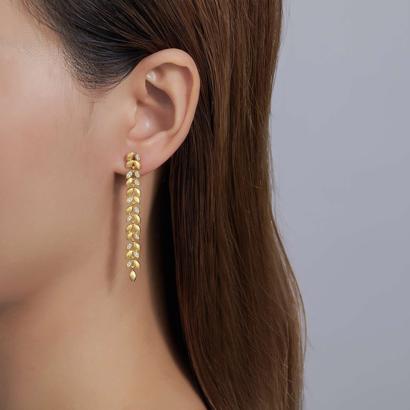 Cluster Leaves Earrings