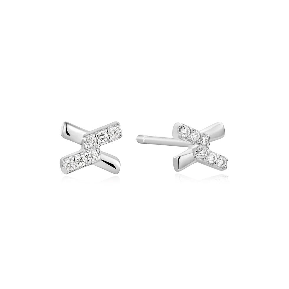 Dusk Divas - Cross Cubic Zirconia Studs