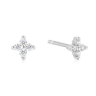 Sunny Sparkler - Four-Petal Stud Earrings