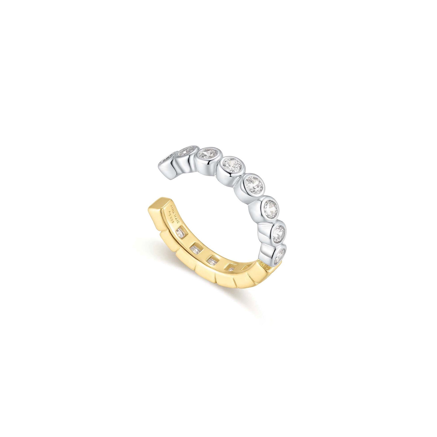 Melodic Poet - Two-Tone Bezel Ear Cuff