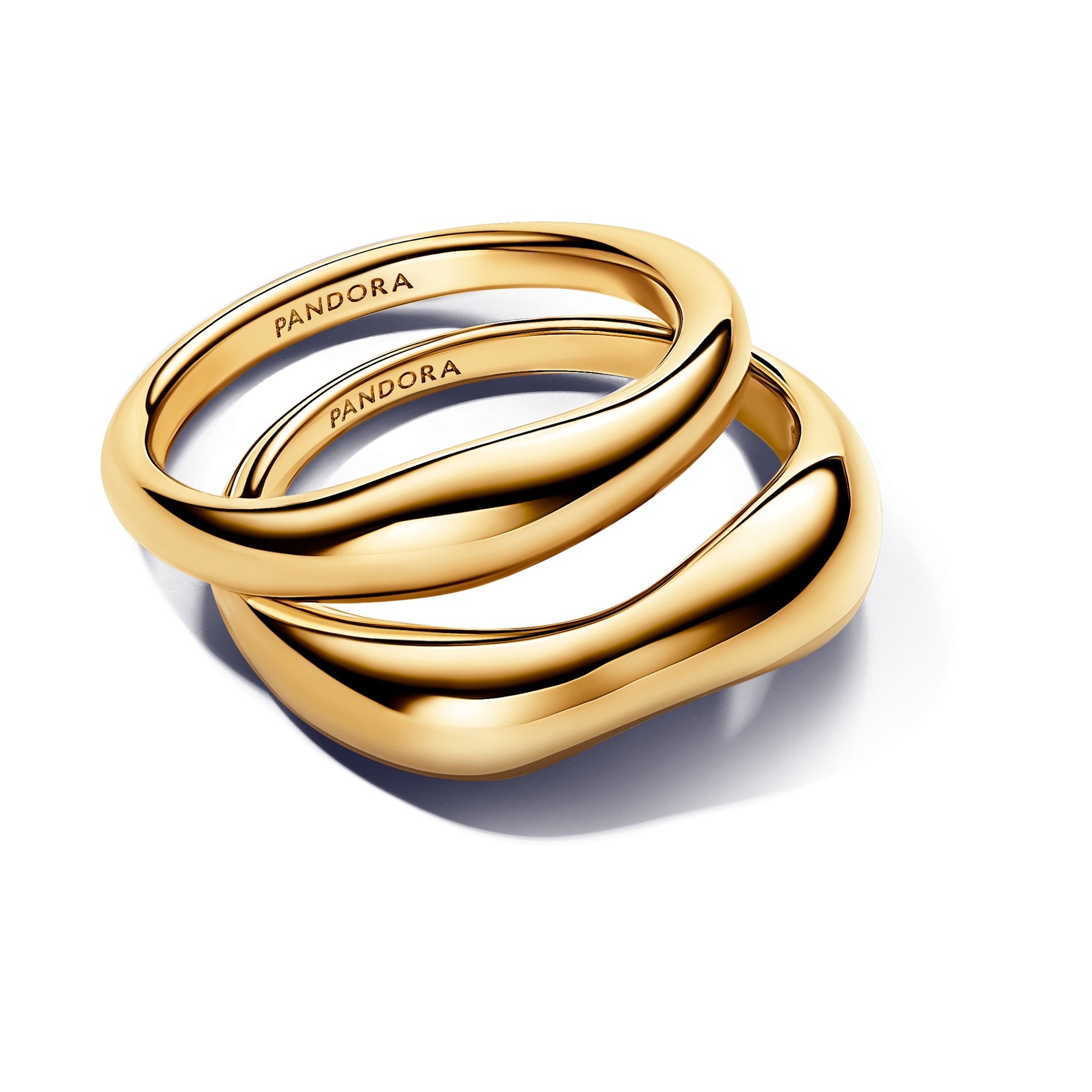 Pandora Stack Pandora Organically Shaped Stacking Rings – Pancharmbracelets