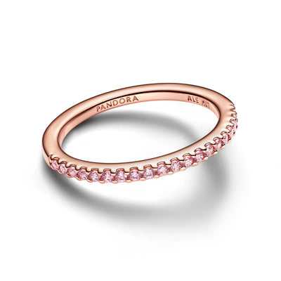 Pandora Sparkling Pink Band Ring