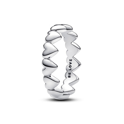 Pandora Row of Hearts Ring