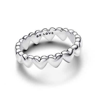 Pandora Row of Hearts Ring