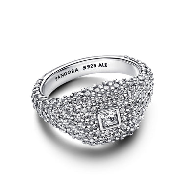 Pandora Pavé Square Cocktail Ring