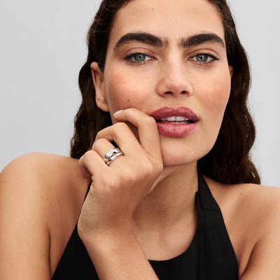 Pandora Twisted Double Ring