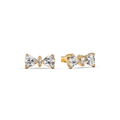 Pandora Sparkling Bow Stud Earrings