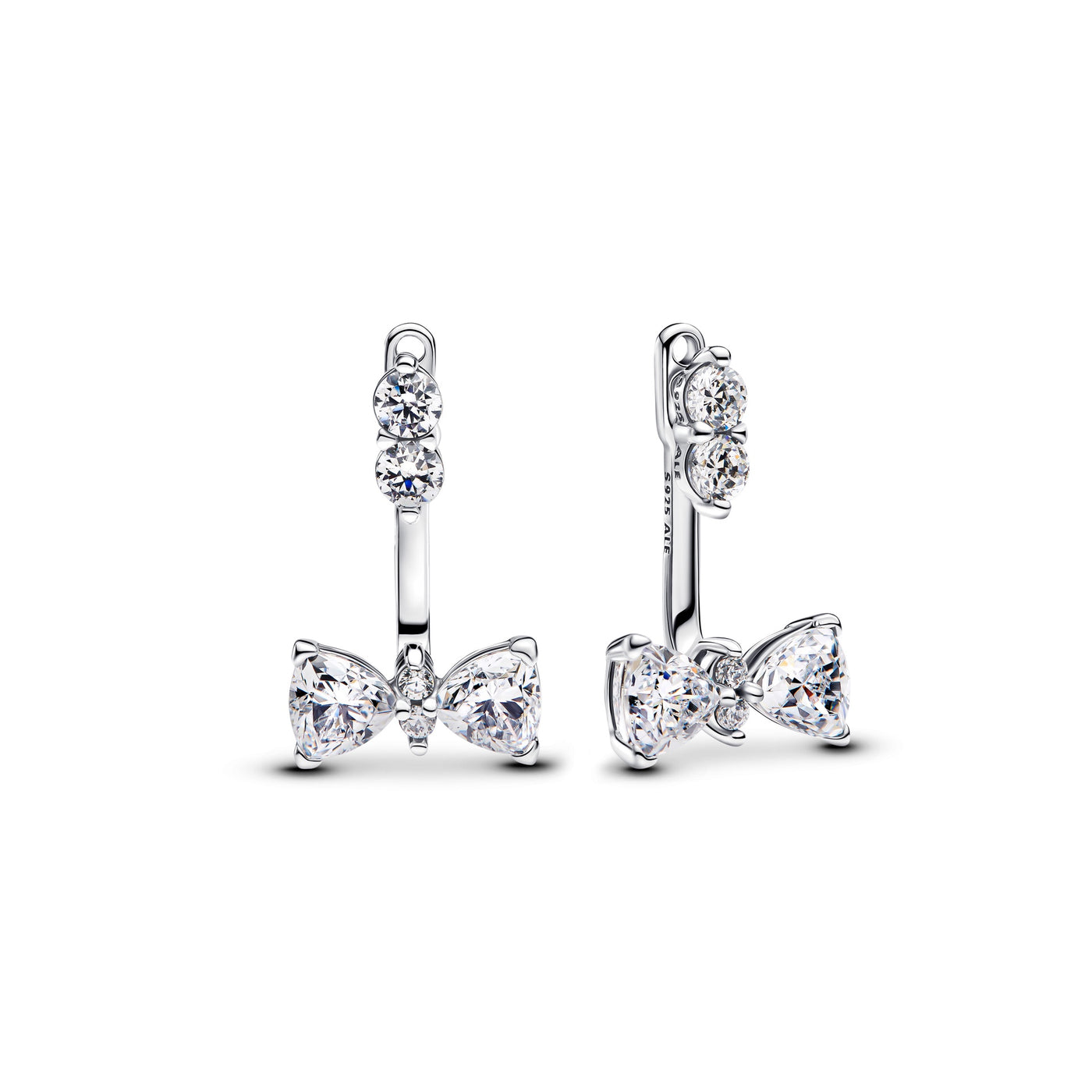 Pandora Sparkling Bow Drop Earrings