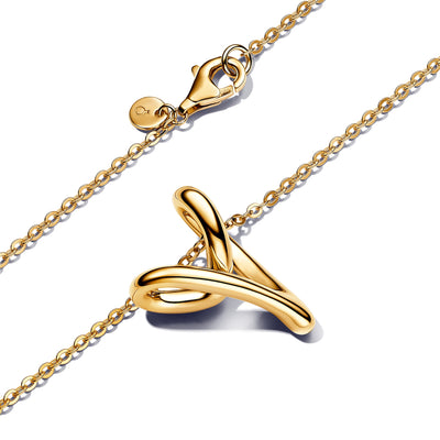 Pandora Organically Shaped Heart Pendant Necklace