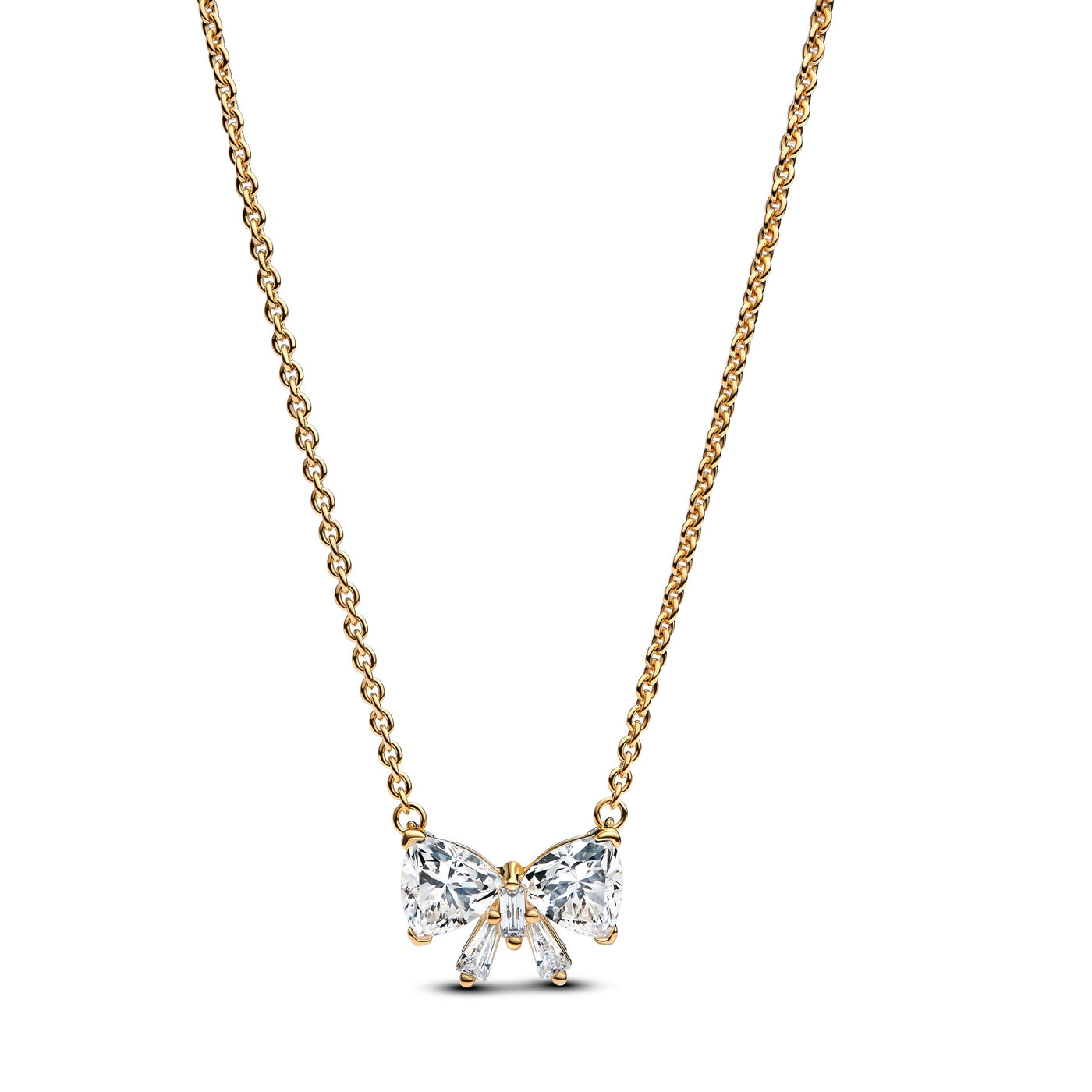 Pandora Sparkling Bow Necklace