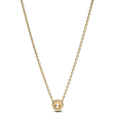 Pandora Round Pavé Halo Pendant Necklace