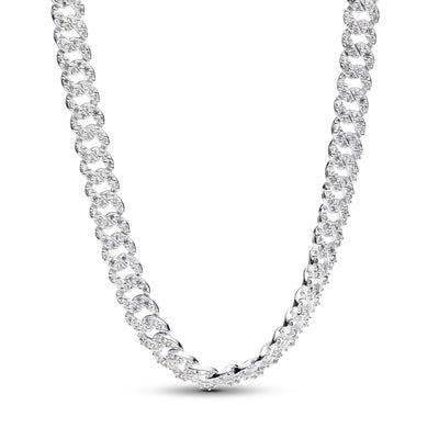 Pandora Pavé Cuban Chain Necklace