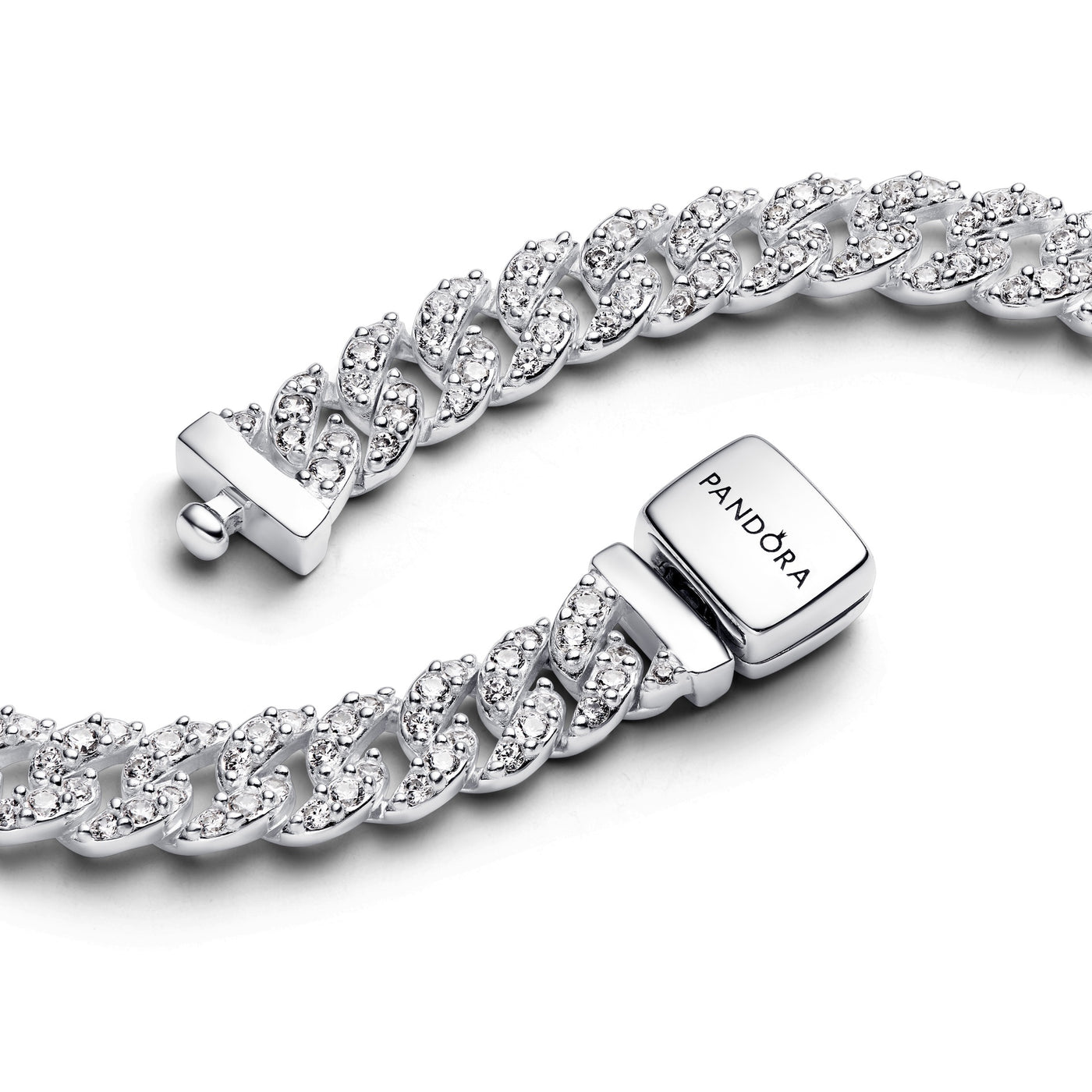 Pandora Pavé Cuban Chain Necklace