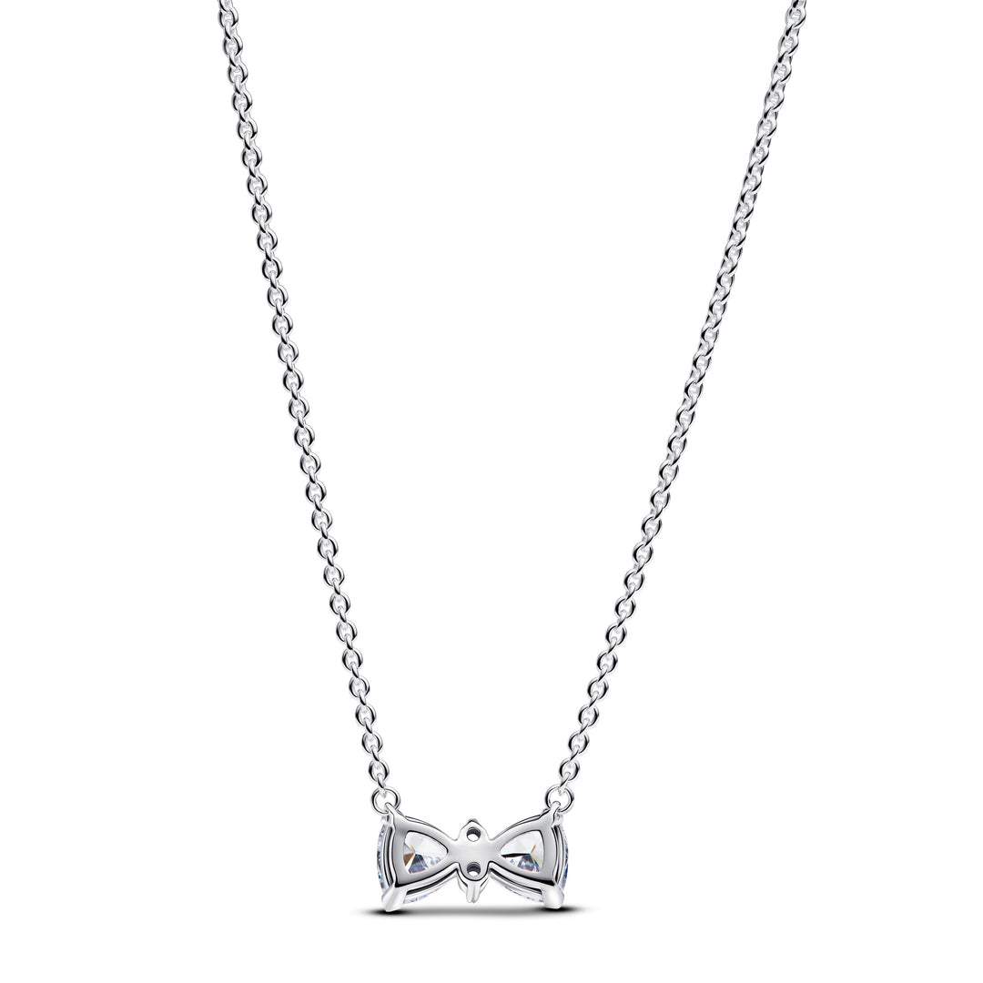 Pandora Sparkling Bow Necklace – Pancharmbracelets - Main Image