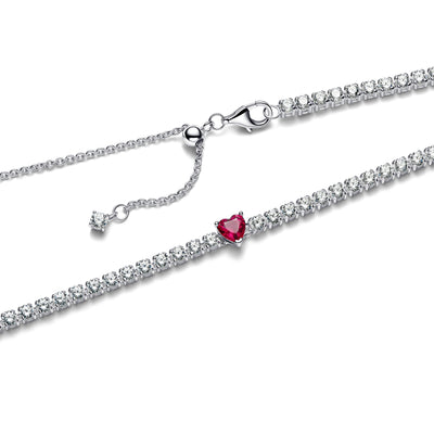 Pandora Halo Heart Choker