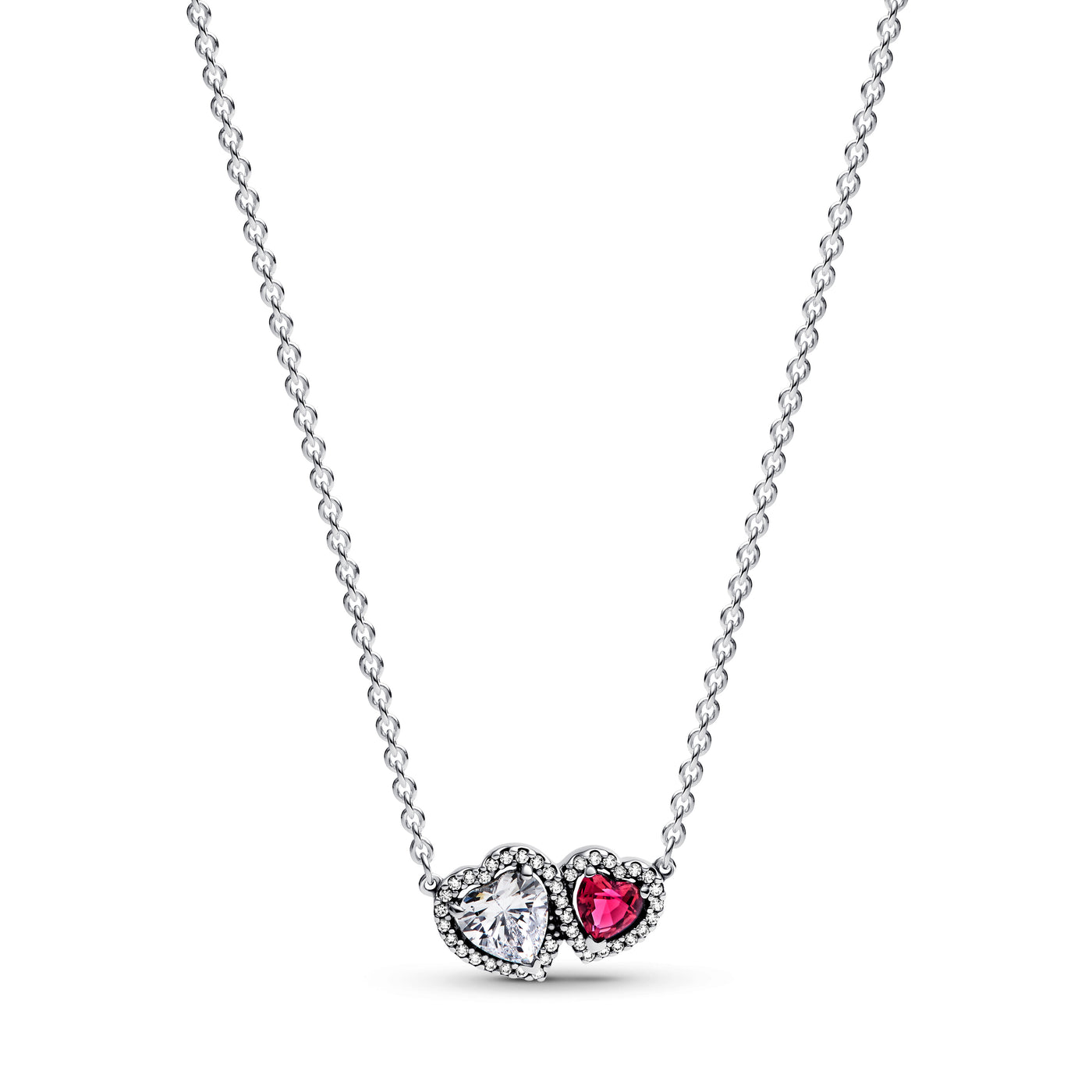 Pandora Halo Hearts Pendant Necklace