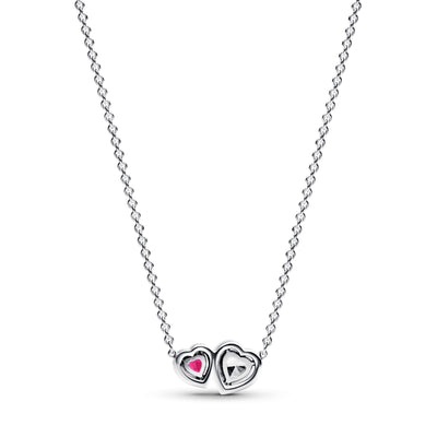 Pandora Halo Hearts Pendant Necklace