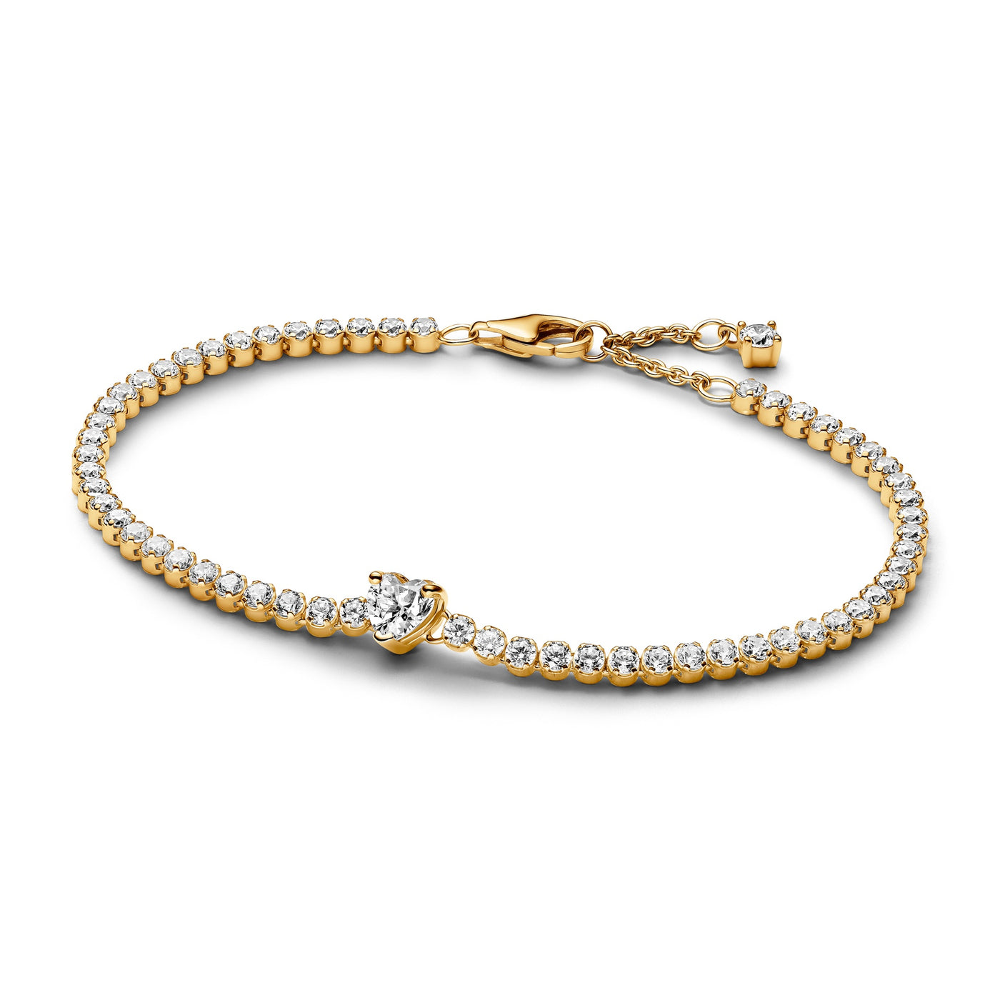 Pandora Sparkling Heart Tennis Bracelet