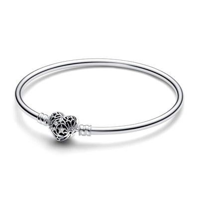 Pandora Celestial Heart Clasp Bangle