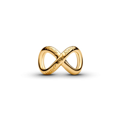 Pandora 14k Gold-Plated Forever & Always Infinity Charm