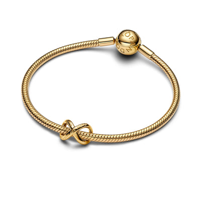 Pandora 14k Gold-Plated Forever & Always Infinity Charm