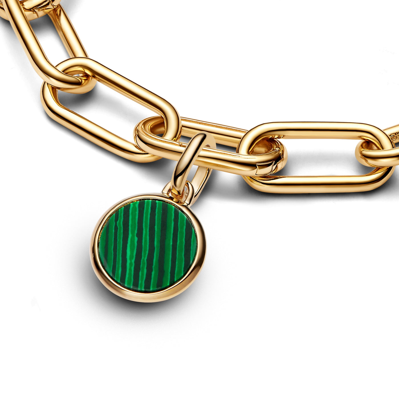 Pandora Green Engravable Mini Medallion Charm