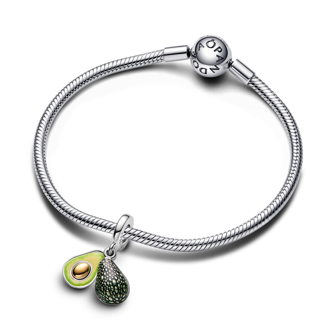 Pandora Avocado Double Dangle Charm