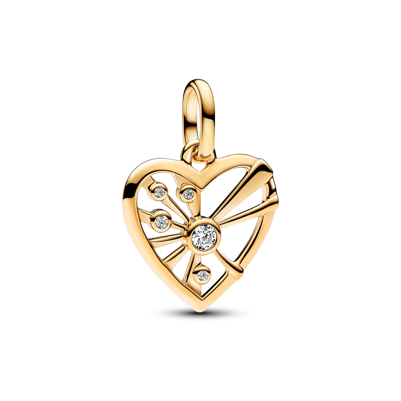 Pandora Heart & Rays Medallion Charm