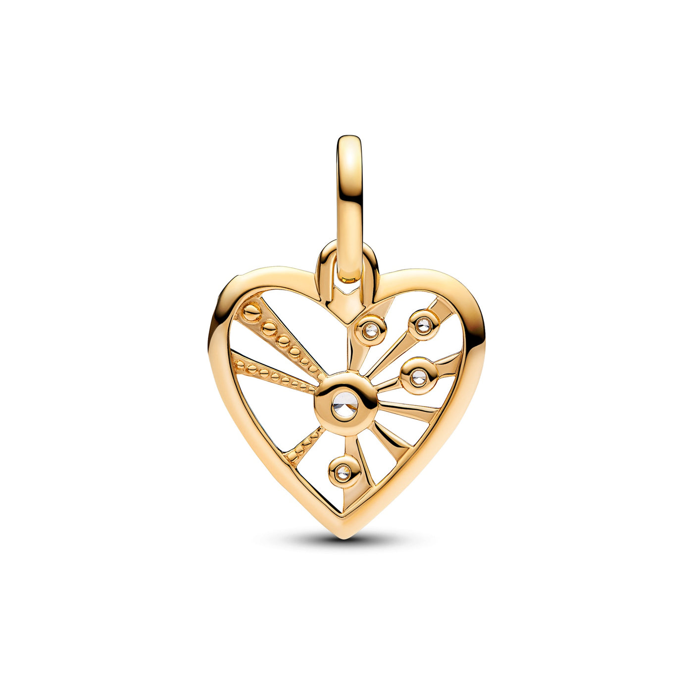 Pandora Heart & Rays Medallion Charm