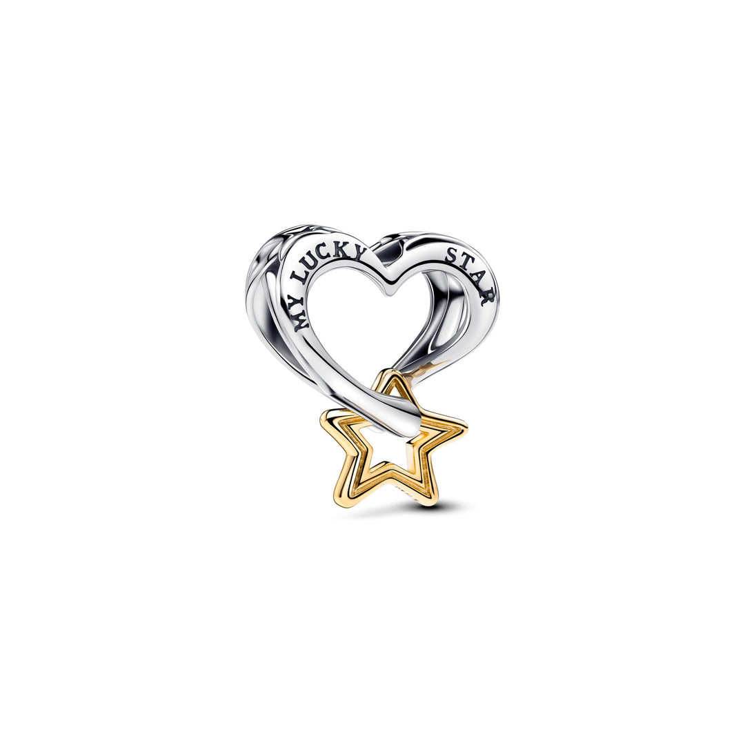 Pandora ブレスレット Lucky Star & Heart チャーム Pandora Lucky Star & Heart Charm – Pancharmbracelets