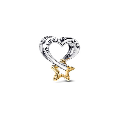 Pandora Lucky Star & Heart Charm