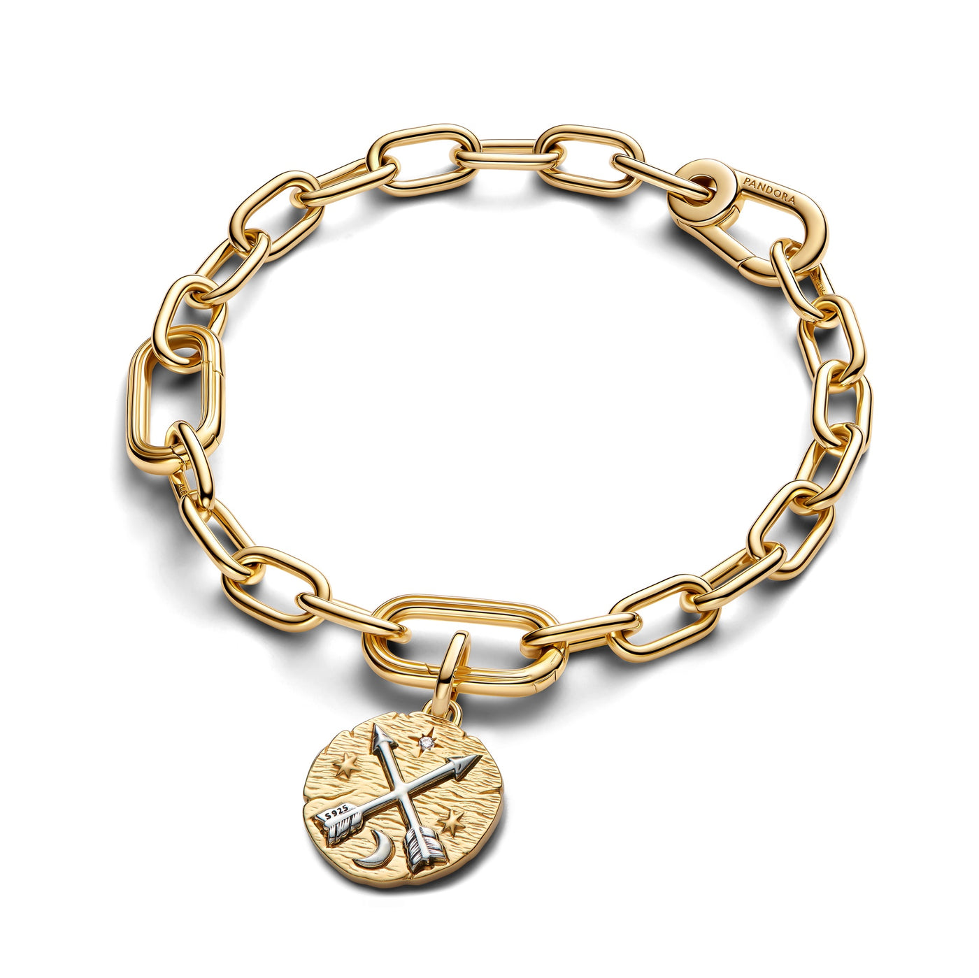 Pandora Crossing Arrows Medallion Charm