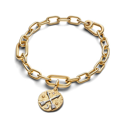 Pandora Crossing Arrows Medallion Charm