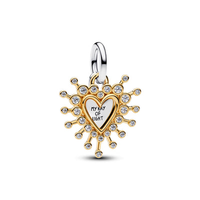 Pandora Radiant Heart Double Dangle Charm