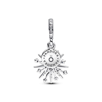 Pandora Sparkling Firework Double Dangle Charm