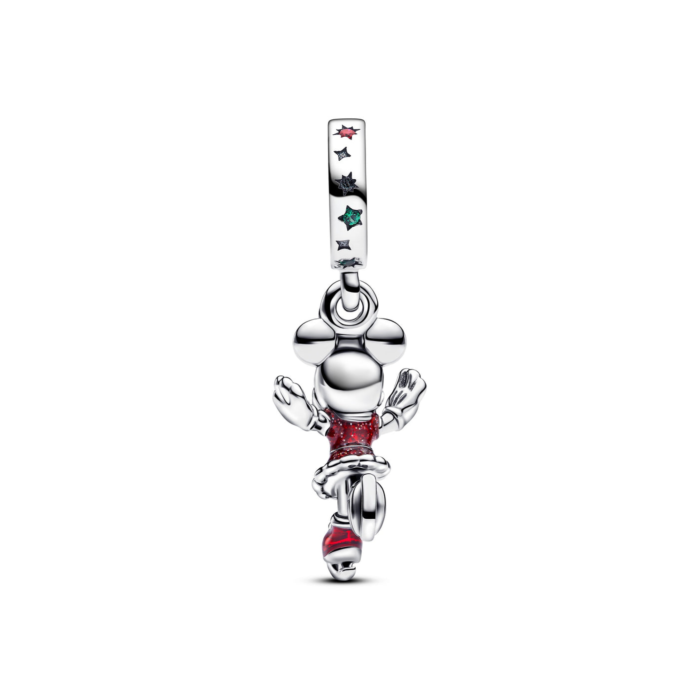 Pandora Minnie Mouse Ice Skating Dangle Charm