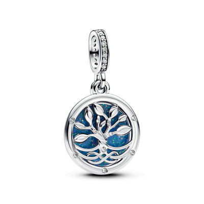 Pandora Glow-in-the-dark Infinity Tree Double Dangle Charm