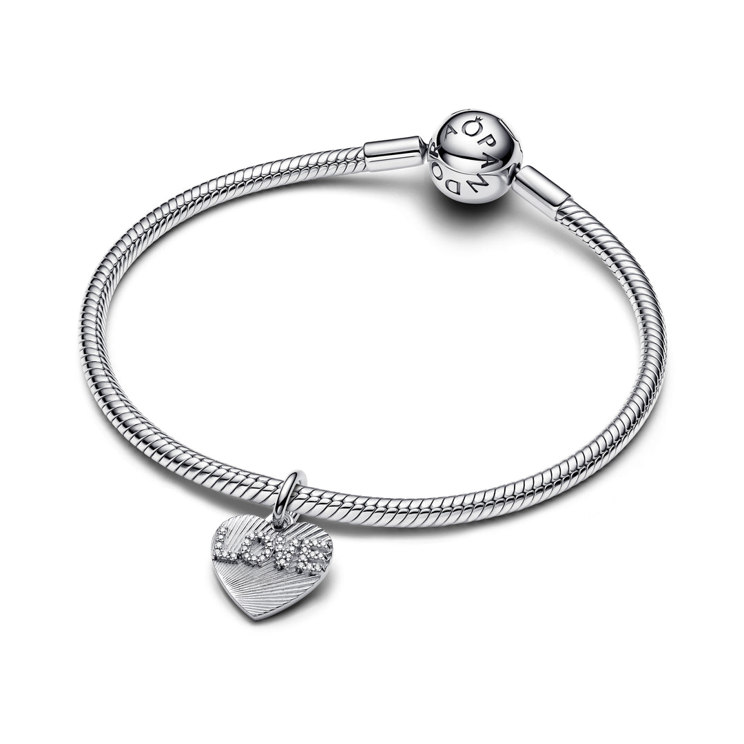 Pandora Engravable Love Heart Dangle Charm – Pancharmbracelets