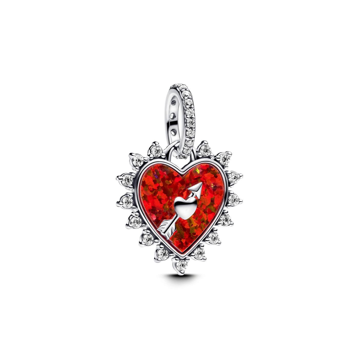 Pandora Spinnable Arrow Heart Dangle Charm