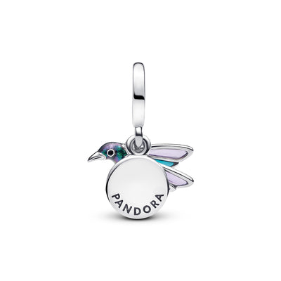 Pandora Hummingbird Double Dangle Charm